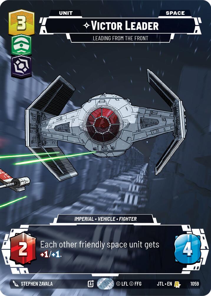 Victor Leader - Leading from the Front (1059) (Prestige Foil) (1059) [Jump to Lightspeed] | Tabernacle Games