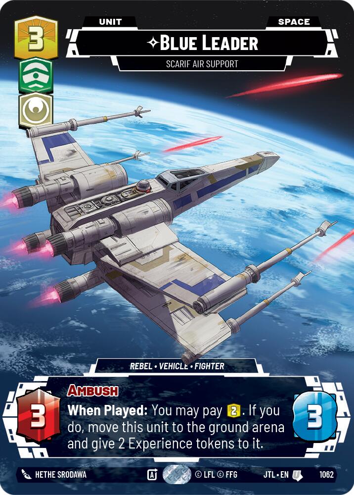 Blue Leader - Scarif Air Support (1062) (Prestige Foil) (1062) [Jump to Lightspeed] | Tabernacle Games