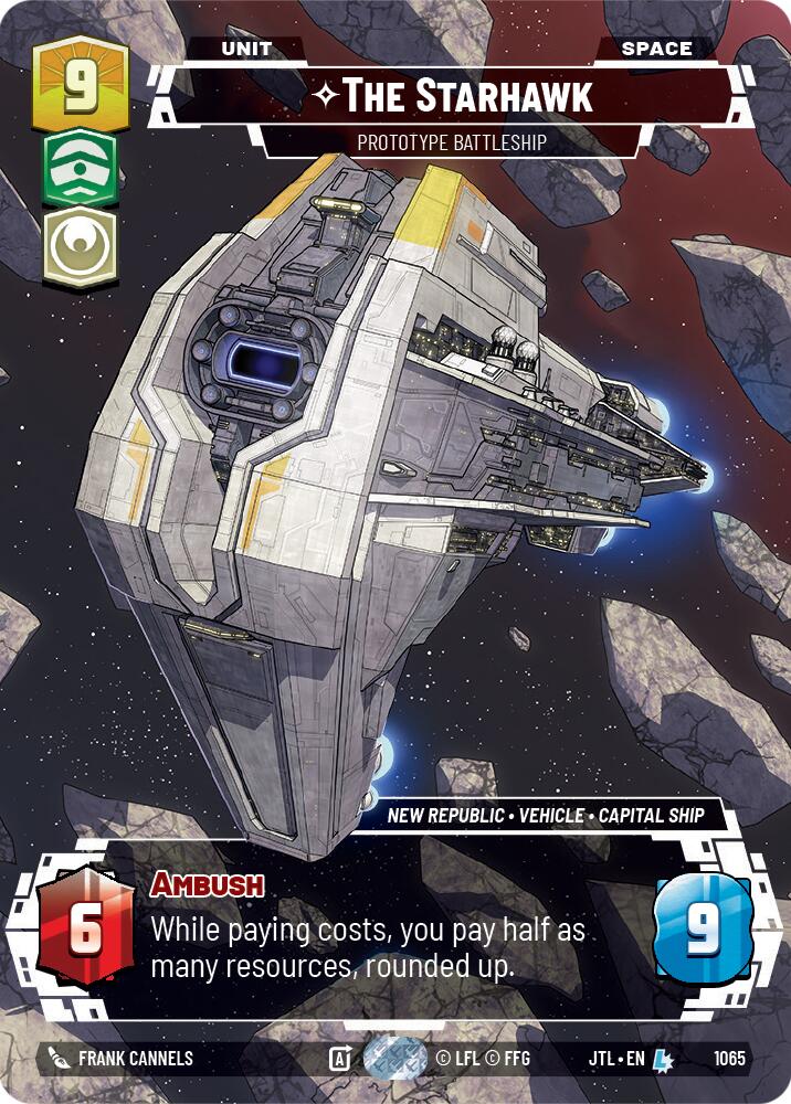 The Starhawk - Prototype Battleship (1065) (Prestige Foil) (1065) [Jump to Lightspeed] | Tabernacle Games