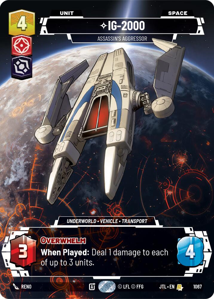 IG-2000 - Assassin's Aggressor (1067) (Prestige Foil) (1067) [Jump to Lightspeed] | Tabernacle Games
