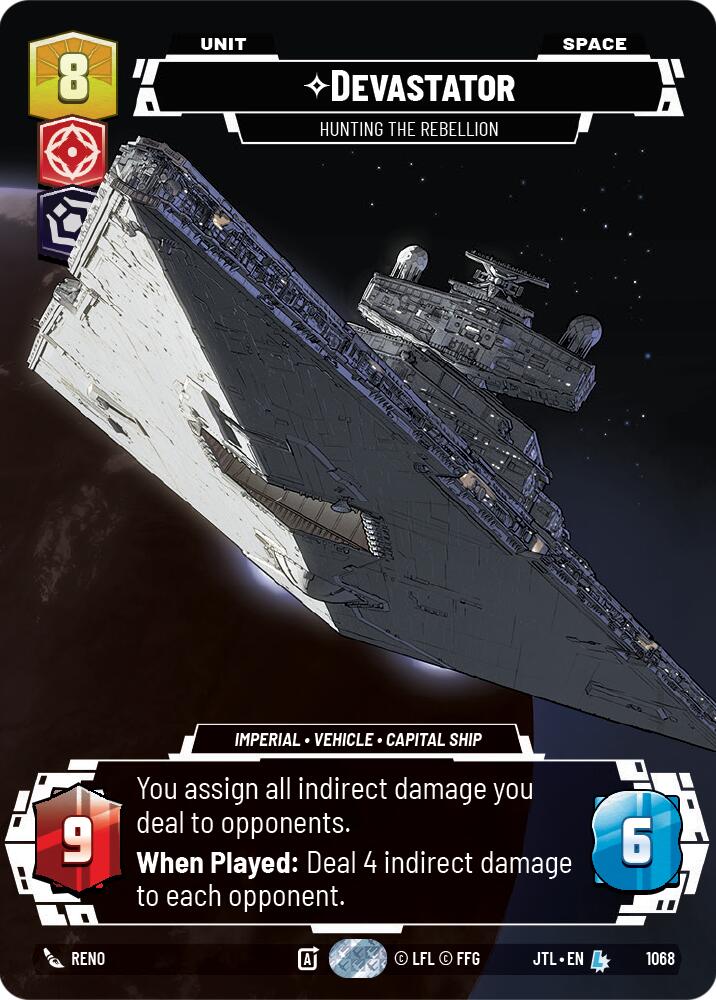 Devastator - Hunting the Rebellion (1068) (Prestige Foil) (1068) [Jump to Lightspeed] | Tabernacle Games