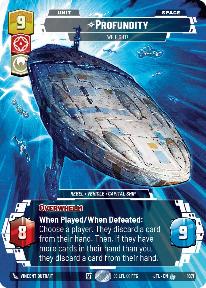Profundity - We Fight! (1071) (Prestige Foil) (1071) [Jump to Lightspeed] | Tabernacle Games