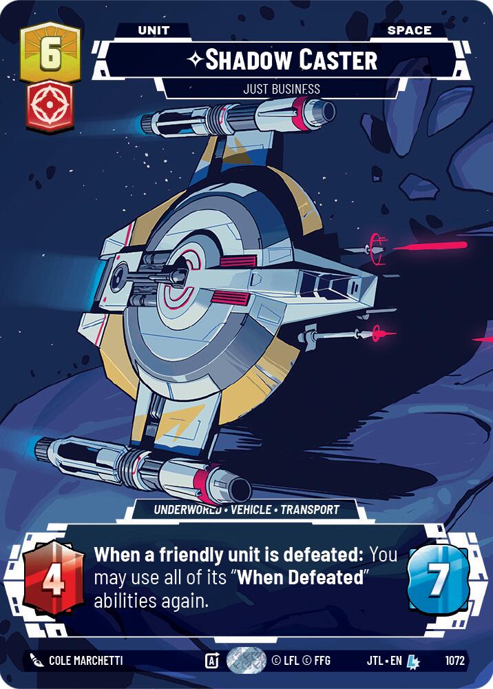 Shadow Caster - Just Business (1072) (Prestige Foil) (1072) [Jump to Lightspeed] | Tabernacle Games