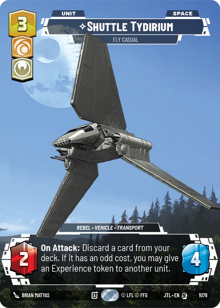 Shuttle Tydirium - Fly Casual (1078) (Prestige Foil) (1078) [Jump to Lightspeed] | Tabernacle Games