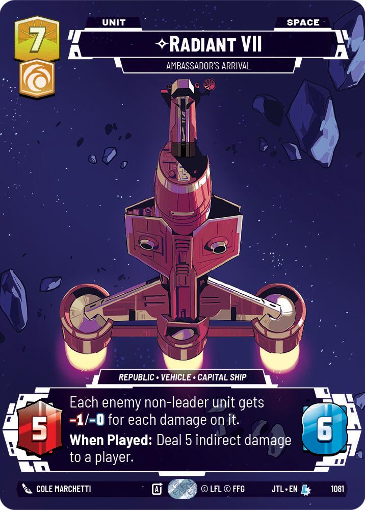 Radiant VII - Ambassadors' Arrival (1081) (Prestige Foil) (1081) [Jump to Lightspeed] | Tabernacle Games