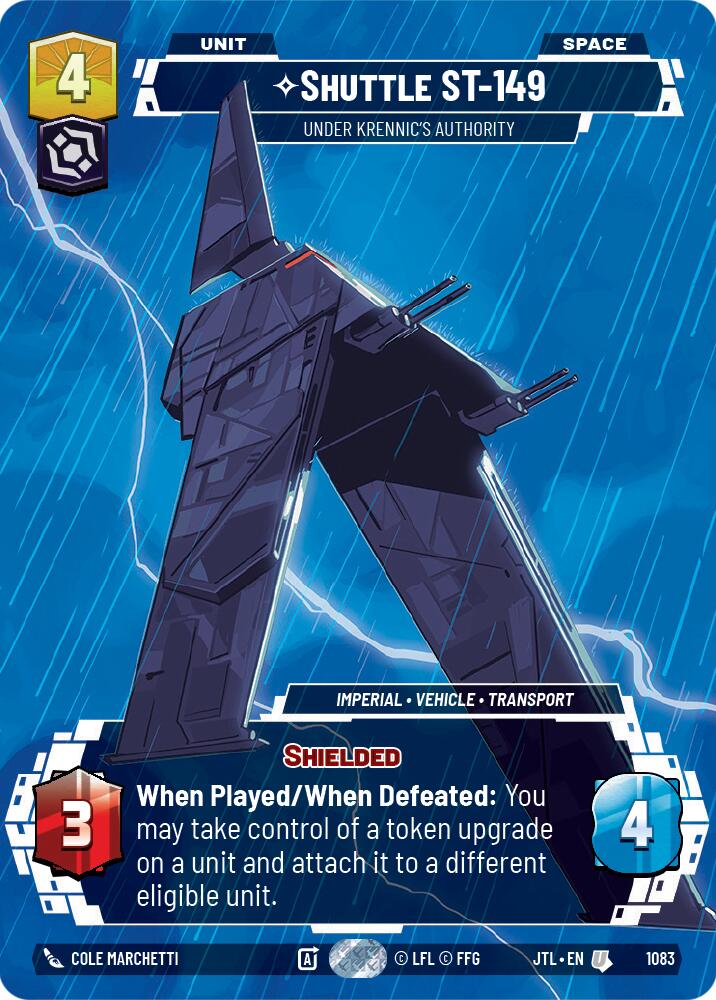 Shuttle ST-149 - Under Krennic's Authority (1083) (Prestige Foil) (1083) [Jump to Lightspeed] | Tabernacle Games