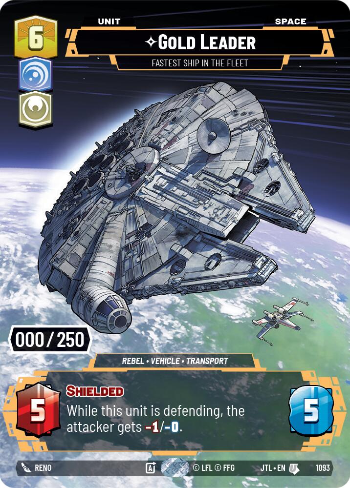 Gold Leader - Fastest Ship in the Fleet (1093) (Serialized) (1093) [Jump to Lightspeed] | Tabernacle Games