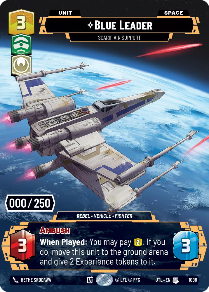 Blue Leader - Scarif Air Support (1098) (Serialized) (1098) [Jump to Lightspeed] | Tabernacle Games
