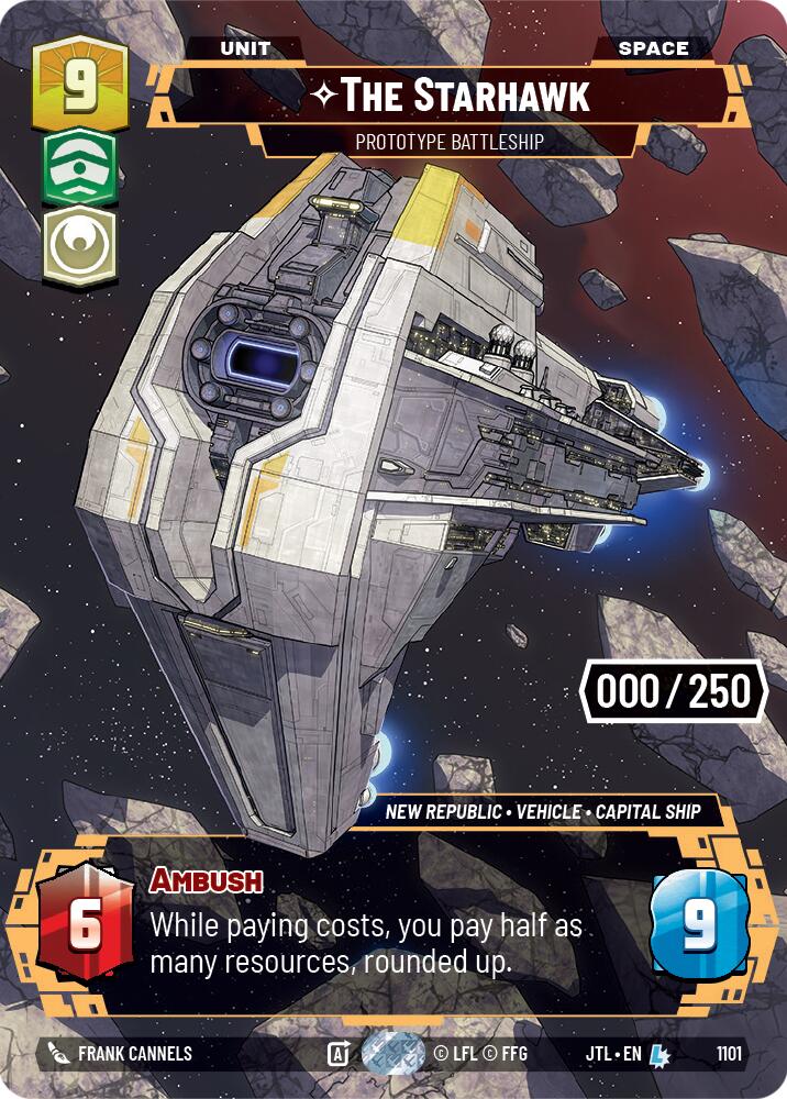 The Starhawk - Prototype Battleship (1101) (Serialized) (1101) [Jump to Lightspeed] | Tabernacle Games