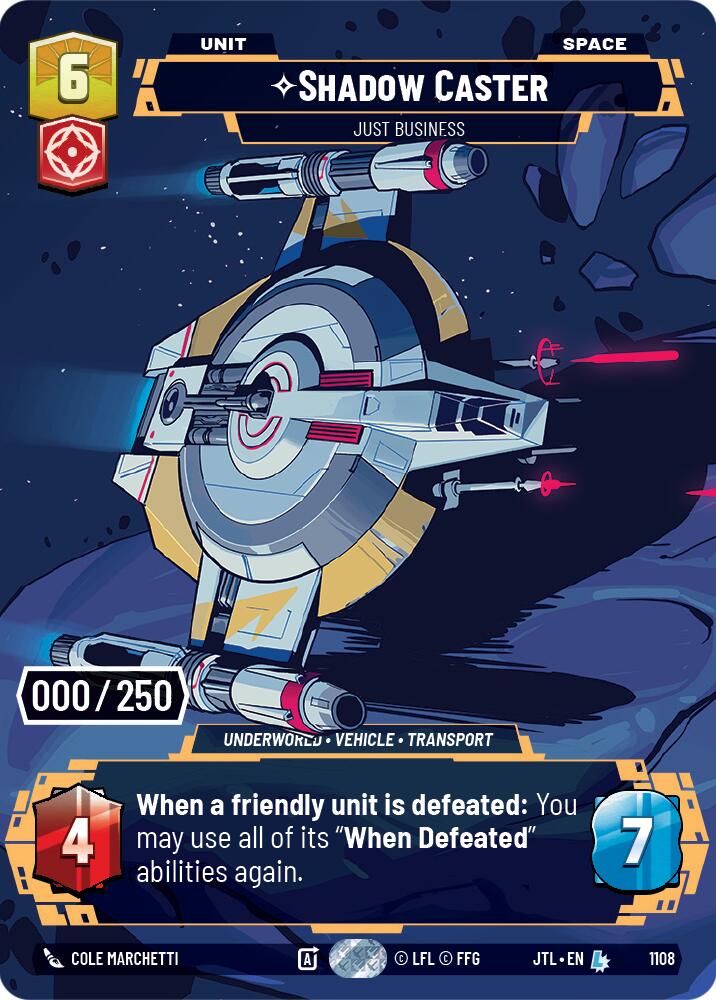 Shadow Caster - Just Business (1108) (Serialized) (1108) [Jump to Lightspeed] | Tabernacle Games