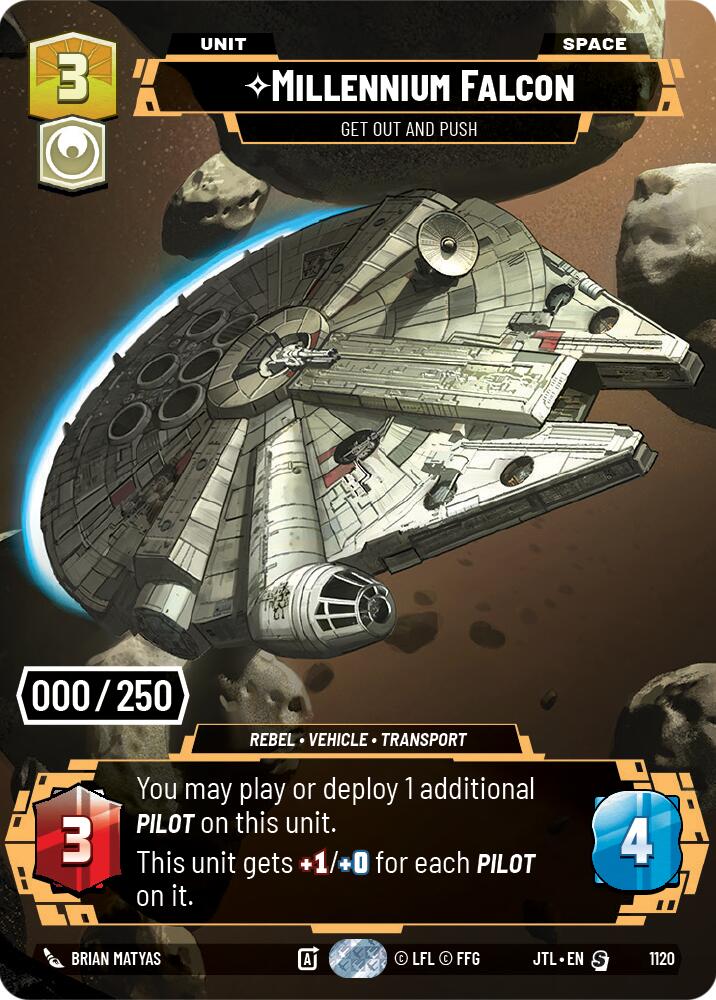 Millennium Falcon - Get Out And Push (1120) (Serialized) (1120) [Jump to Lightspeed] | Tabernacle Games
