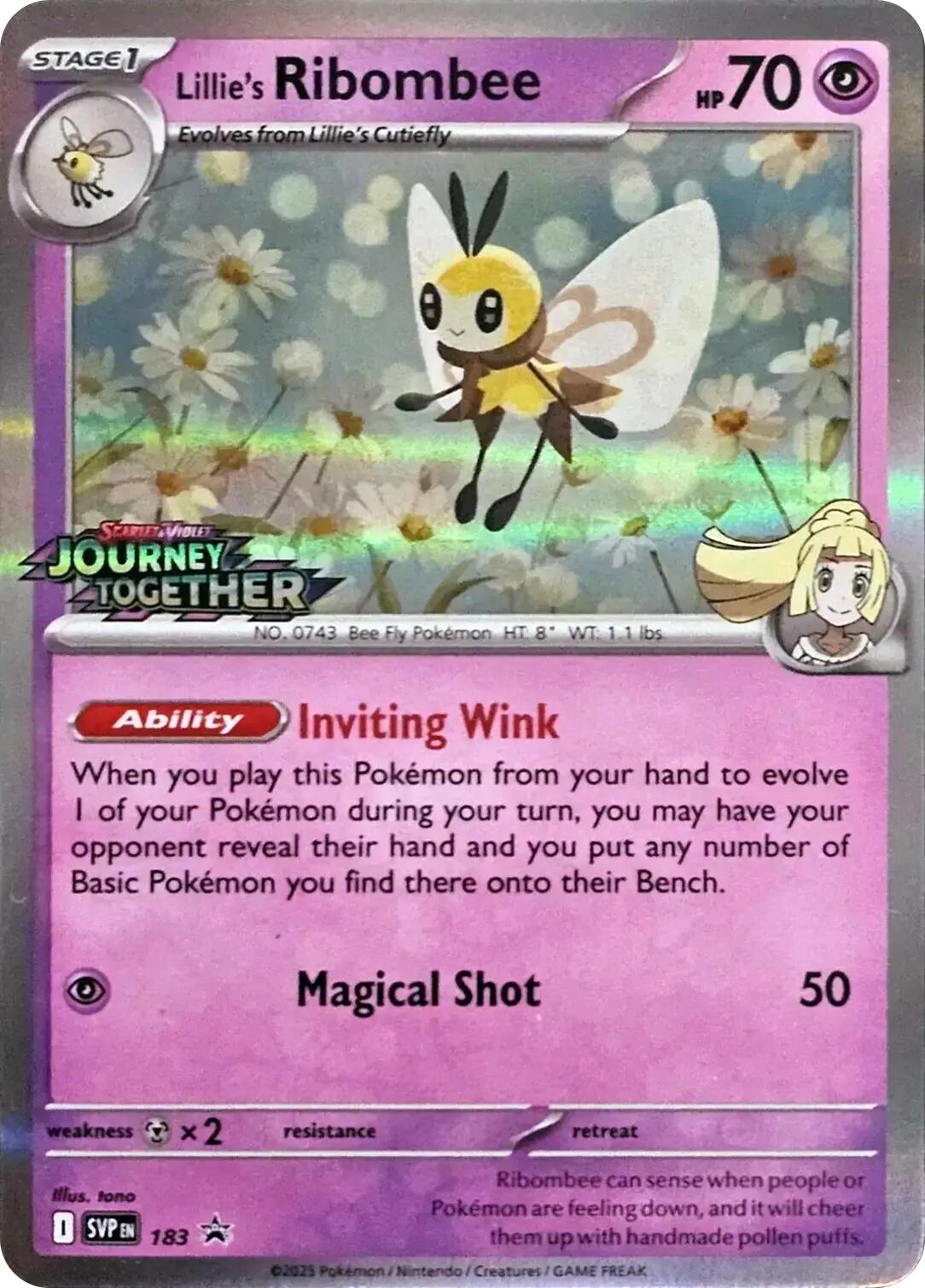 Lillie's Ribombee (183) [Scarlet & Violet: Black Star Promos] | Tabernacle Games