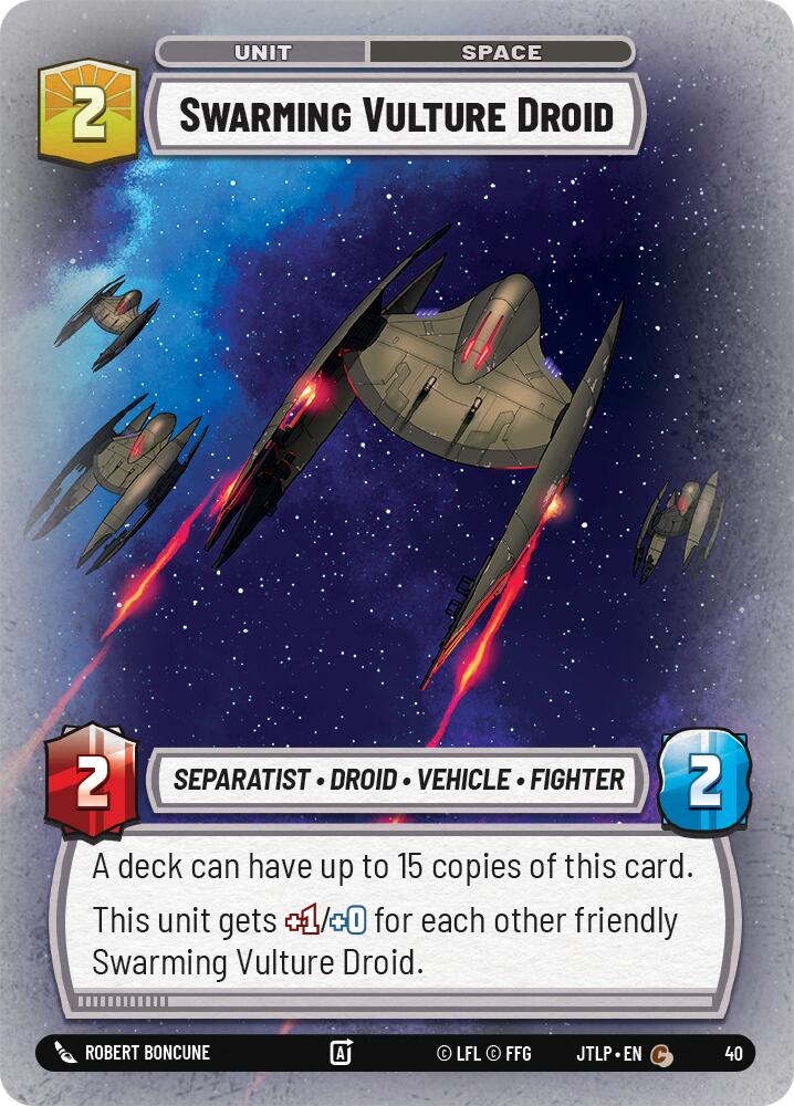 Swarming Vulture Droid (Foil) (40) [Jump to Lightspeed: Weekly Play] | Tabernacle Games