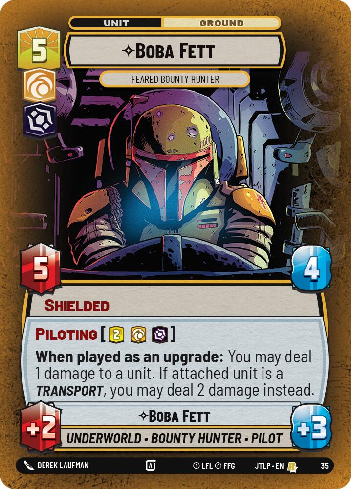 Boba Fett - Feared Bounty Hunter (Foil) (35) [Jump to Lightspeed: Weekly Play] | Tabernacle Games