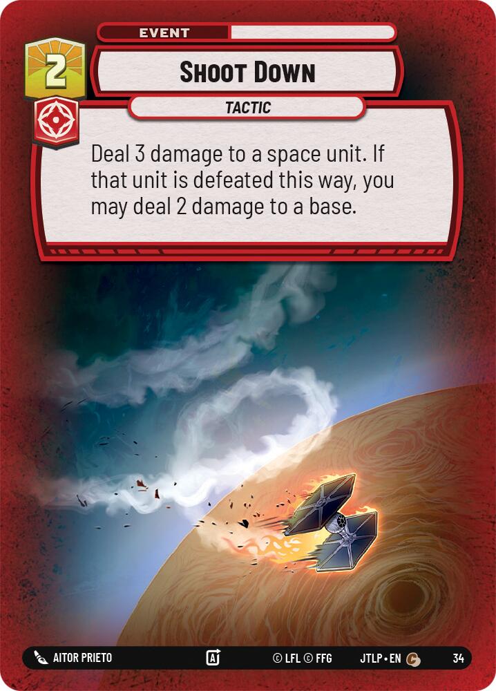 Shoot Down (Foil) (34) [Jump to Lightspeed: Weekly Play] | Tabernacle Games