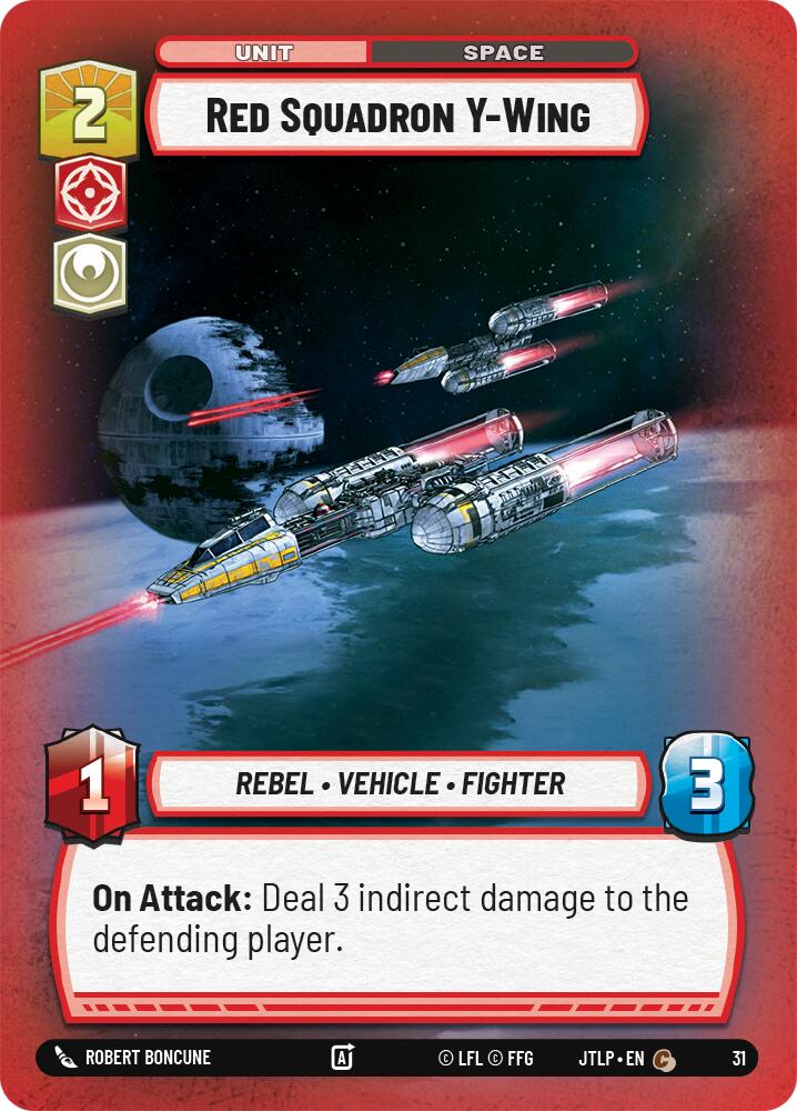 Red Squadron Y-Wing (Foil) (31) [Jump to Lightspeed: Weekly Play] | Tabernacle Games