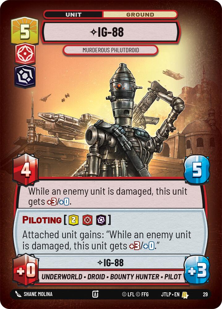 IG-88 - Murderous Phlutdroid (Foil) (29) [Jump to Lightspeed: Weekly Play] | Tabernacle Games