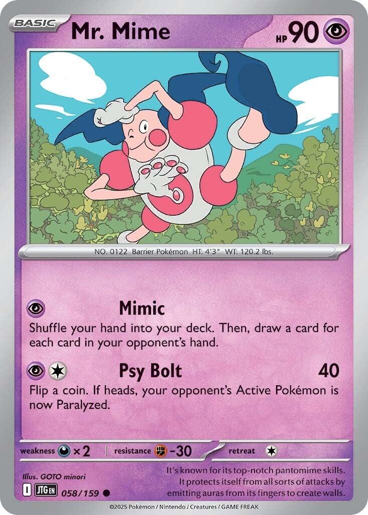 Mr. Mime (058/159) [Scarlet & Violet: Journey Together] | Tabernacle Games