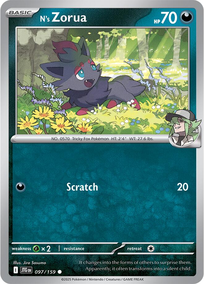 N's Zorua (097/159) [Scarlet & Violet: Journey Together] | Tabernacle Games