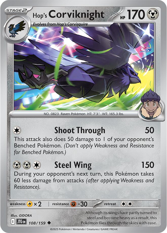 Hop's Corviknight (108/159) [Scarlet & Violet: Journey Together] | Tabernacle Games