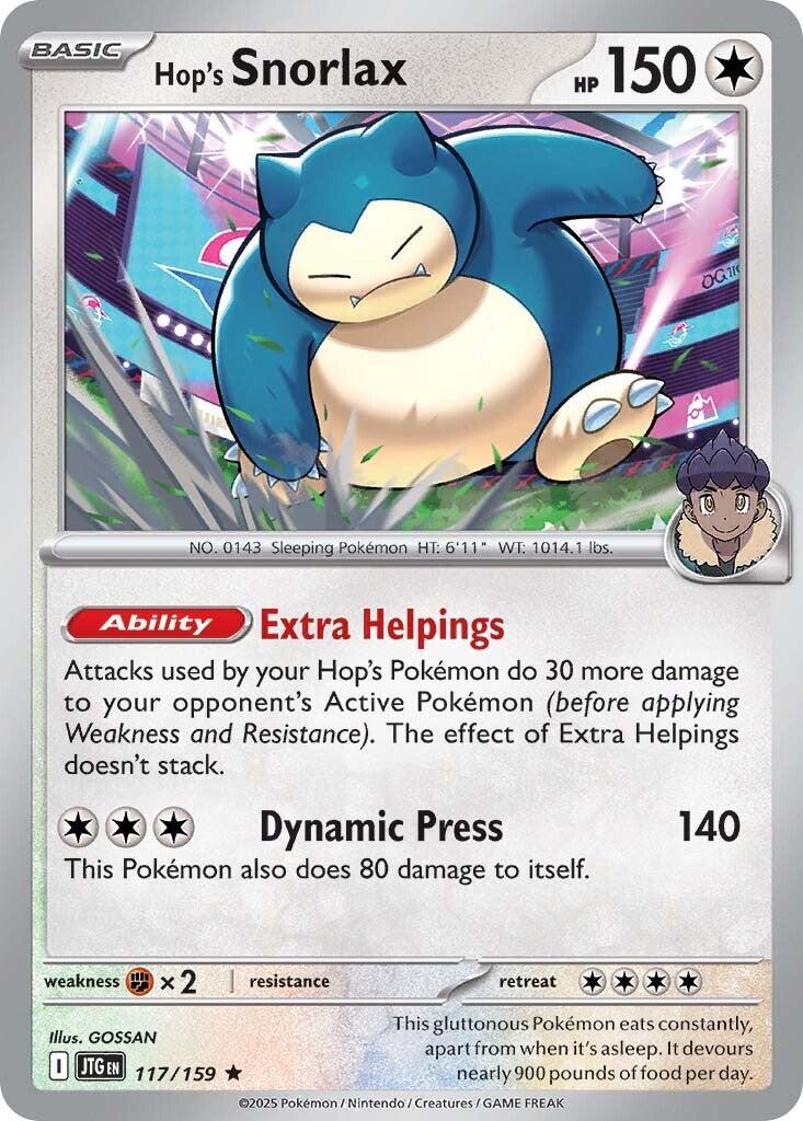 Hop's Snorlax (117/159) [Scarlet & Violet: Journey Together] | Tabernacle Games
