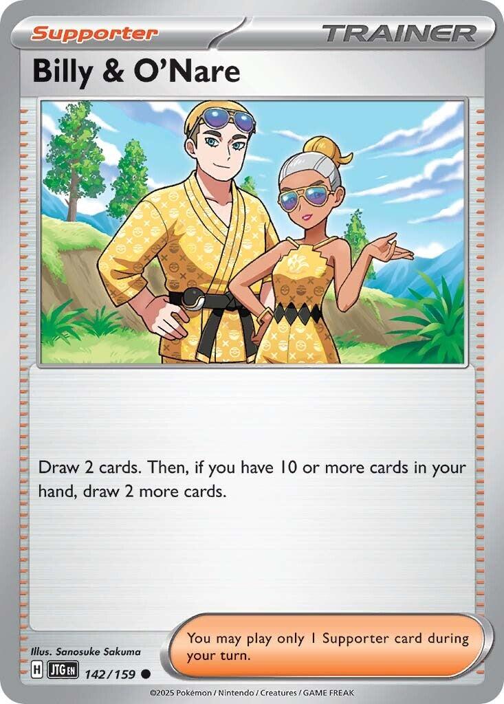 Billy & O'Nare (142/159) [Scarlet & Violet: Journey Together] | Tabernacle Games