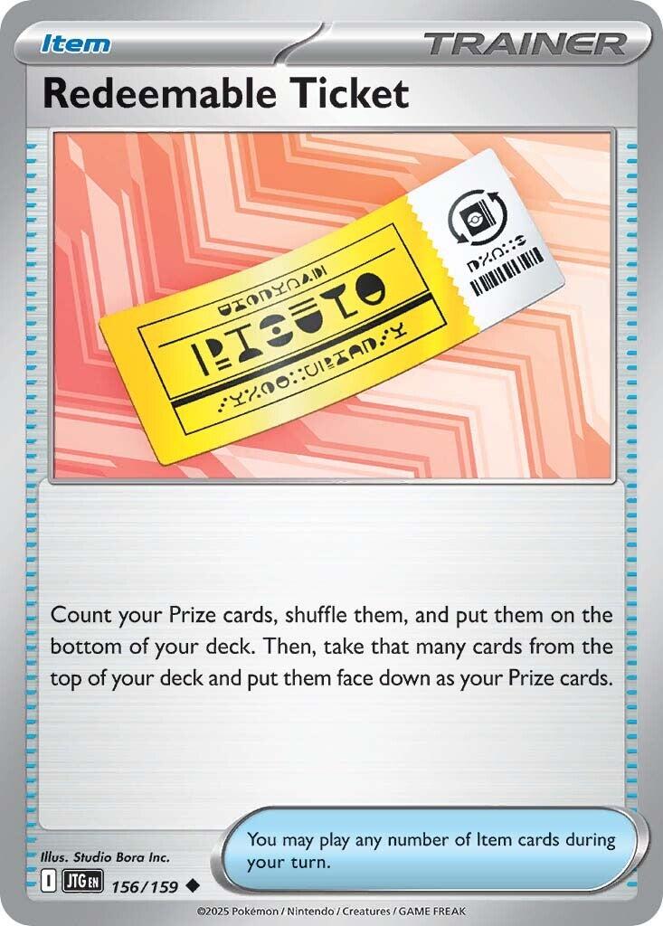 Redeemable Ticket (156/159) [Scarlet & Violet: Journey Together] | Tabernacle Games