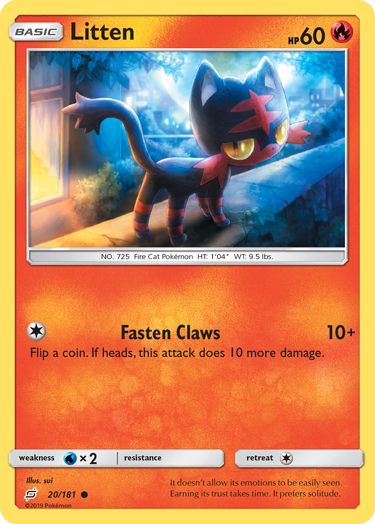 Litten (20/181) [Sun & Moon: Team Up] | Tabernacle Games