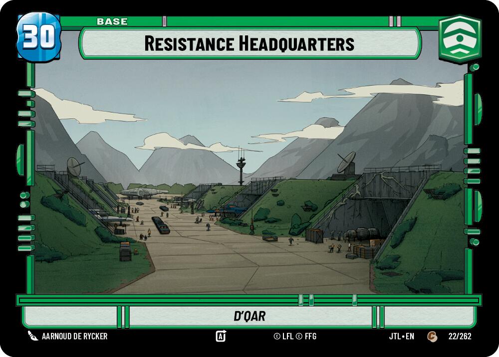 Resistance Headquarters // TIE Fighter (022/262 // T01/T04) (022/262 // T01/T04) [Jump to Lightspeed] | Tabernacle Games