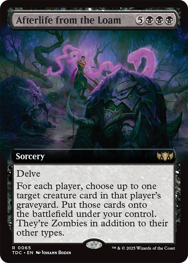 Afterlife from the Loam (Extended Art) [Tarkir: Dragonstorm Commander] | Tabernacle Games