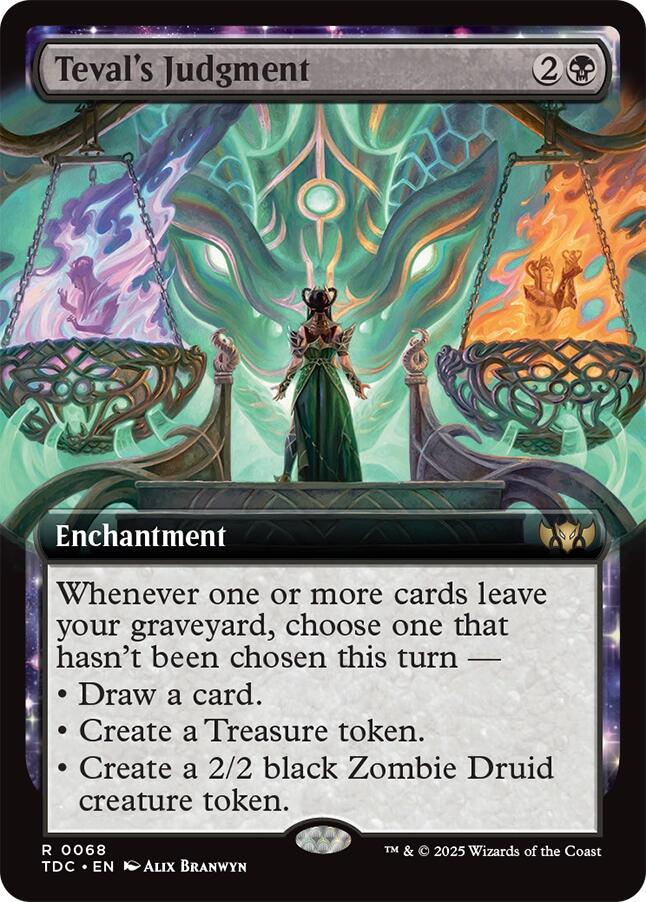 Teval's Judgment (Extended Art) [Tarkir: Dragonstorm Commander] | Tabernacle Games