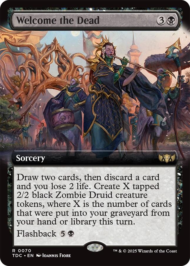 Welcome the Dead (Extended Art) [Tarkir: Dragonstorm Commander] | Tabernacle Games
