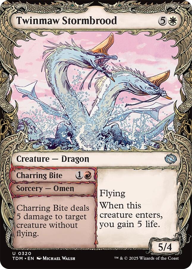 Twinmaw Stormbrood (Showcase) [Tarkir: Dragonstorm] | Tabernacle Games