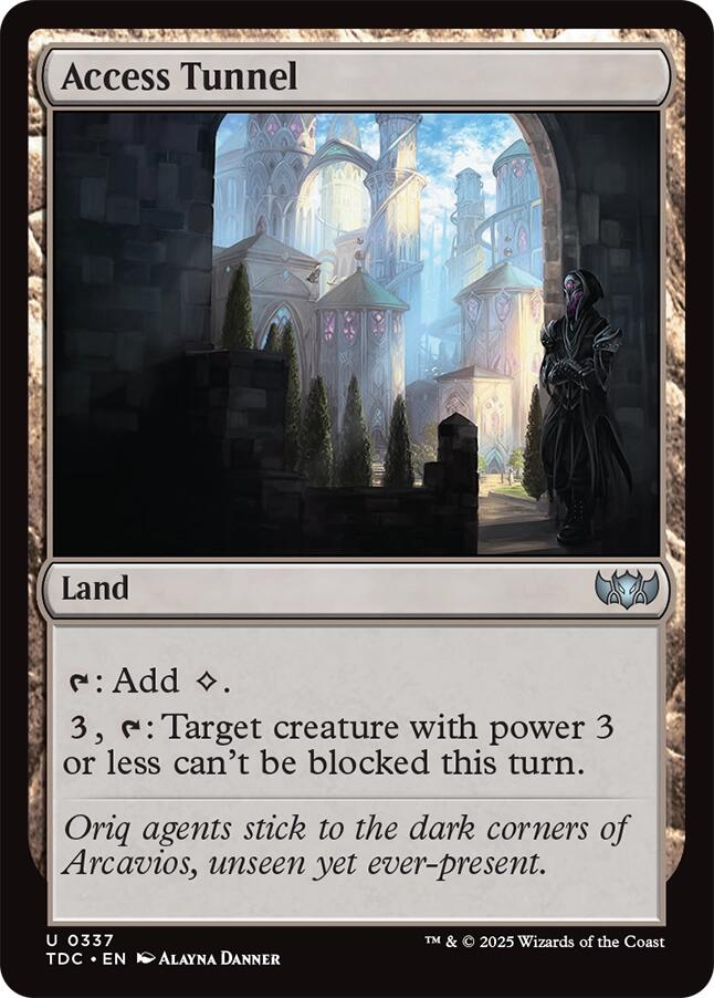 Access Tunnel [Tarkir: Dragonstorm Commander] | Tabernacle Games