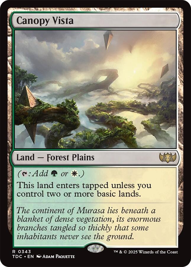 Canopy Vista [Tarkir: Dragonstorm Commander] | Tabernacle Games