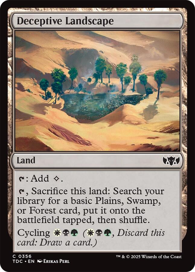 Deceptive Landscape [Tarkir: Dragonstorm Commander] | Tabernacle Games