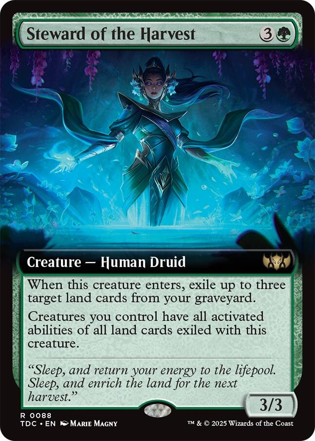 Steward of the Harvest (Extended Art) [Tarkir: Dragonstorm Commander] | Tabernacle Games