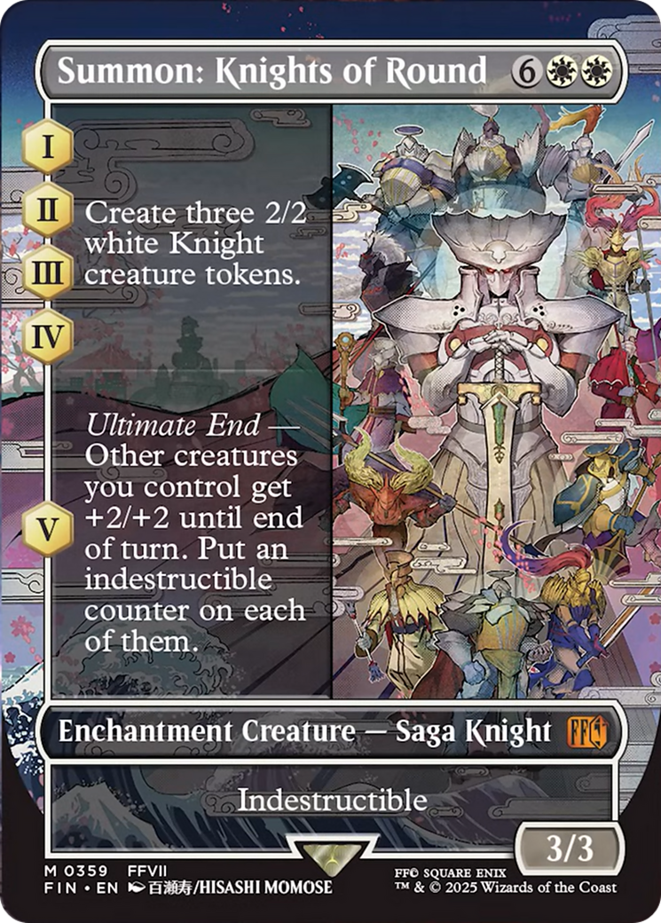 Summon: Knights of Round (Borderless) [FINAL FANTASY] | Tabernacle Games