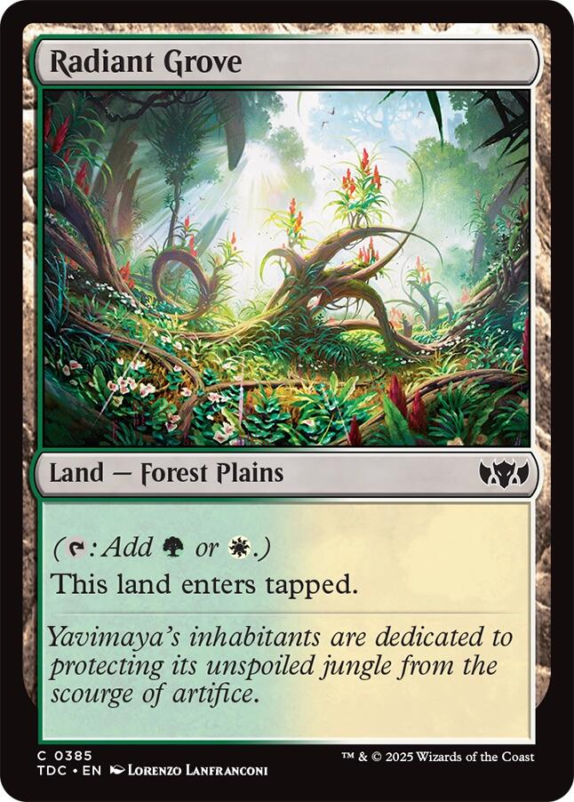 Radiant Grove [Tarkir: Dragonstorm Commander] | Tabernacle Games