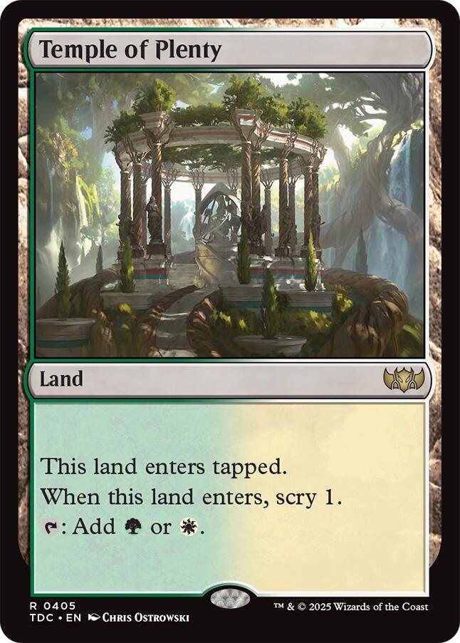 Temple of Plenty [Tarkir: Dragonstorm Commander] | Tabernacle Games