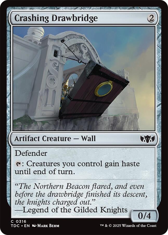 Crashing Drawbridge [Tarkir: Dragonstorm Commander] | Tabernacle Games