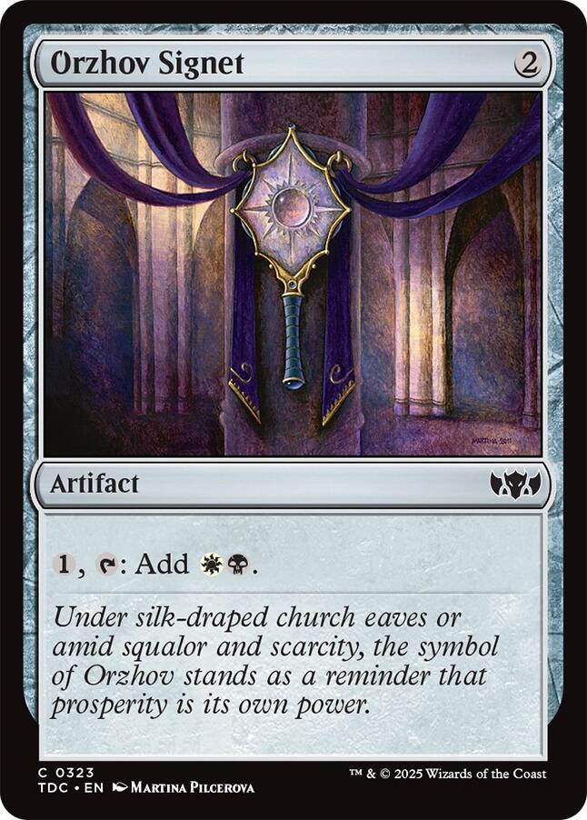 Orzhov Signet [Tarkir: Dragonstorm Commander] | Tabernacle Games