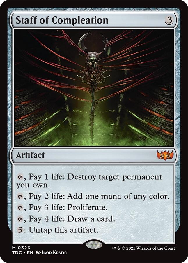 Staff of Compleation [Tarkir: Dragonstorm Commander] | Tabernacle Games