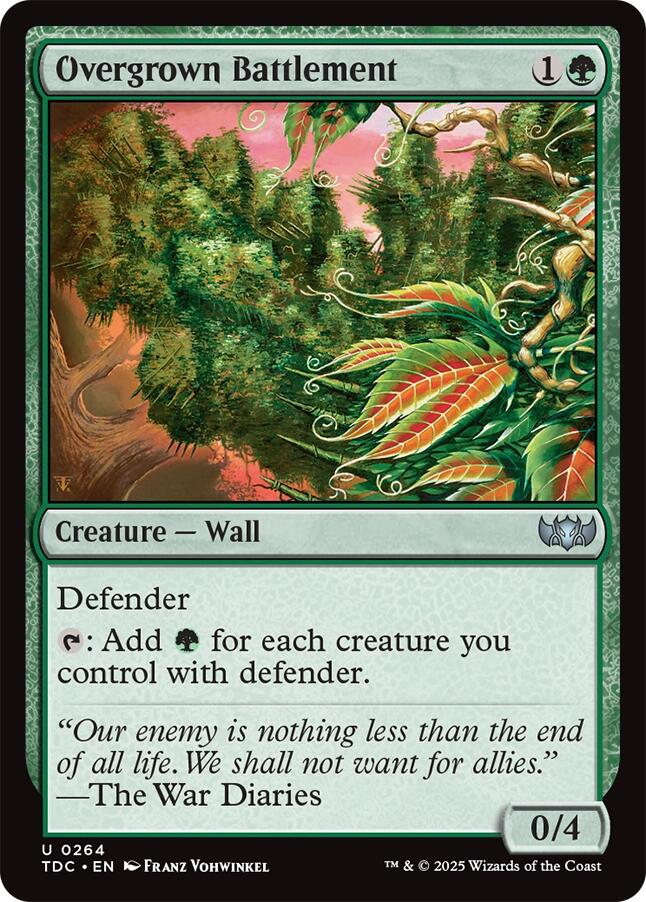 Overgrown Battlement [Tarkir: Dragonstorm Commander] | Tabernacle Games