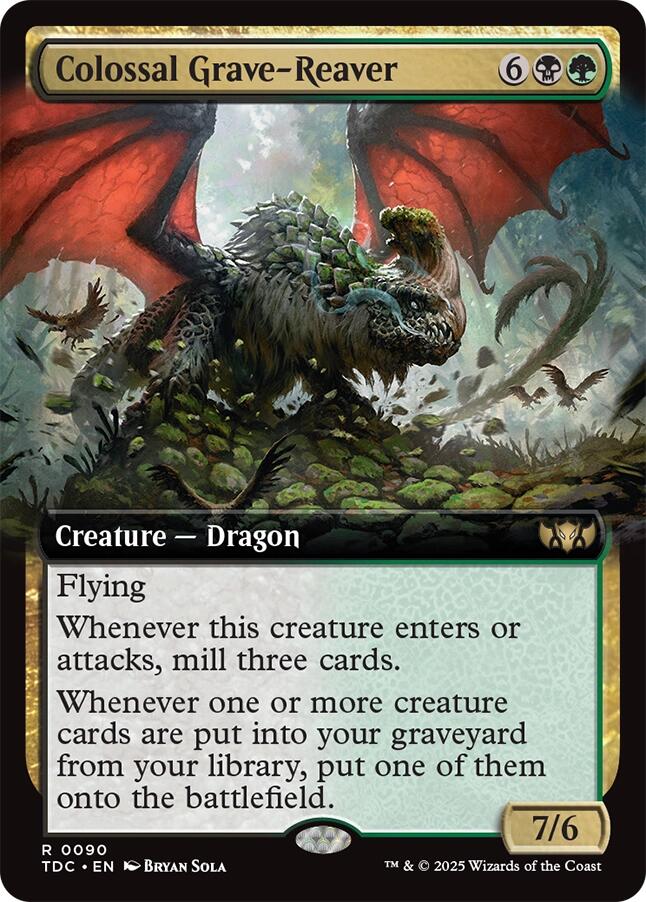 Colossal Grave-Reaver (Extended Art) [Tarkir: Dragonstorm Commander] | Tabernacle Games