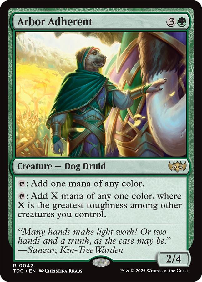 Arbor Adherent [Tarkir: Dragonstorm Commander] | Tabernacle Games