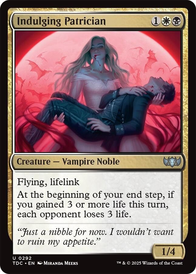 Indulging Patrician [Tarkir: Dragonstorm Commander] | Tabernacle Games