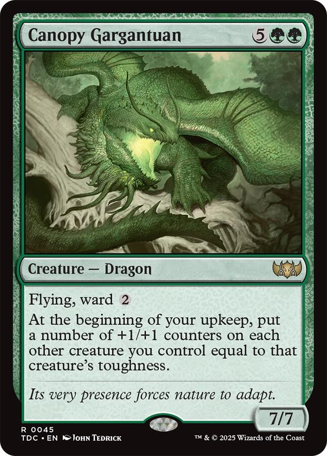 Canopy Gargantuan [Tarkir: Dragonstorm Commander] | Tabernacle Games