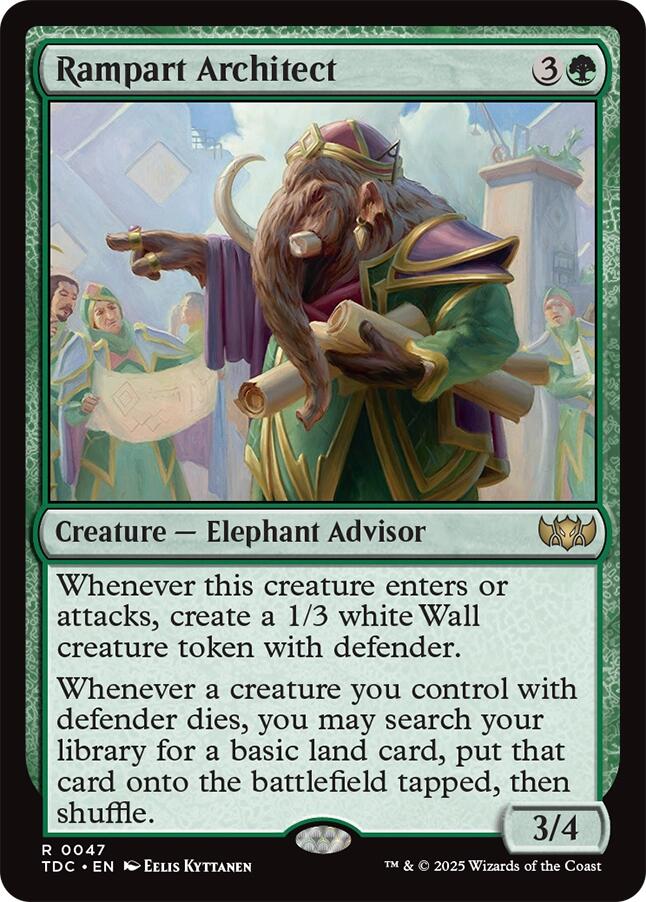 Rampart Architect [Tarkir: Dragonstorm Commander] | Tabernacle Games