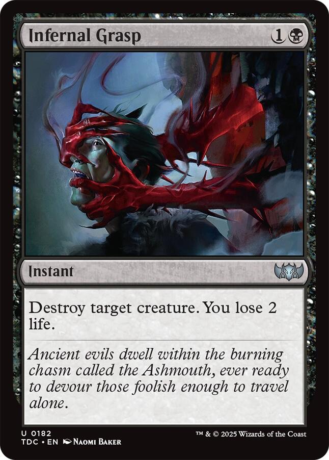Infernal Grasp [Tarkir: Dragonstorm Commander] | Tabernacle Games
